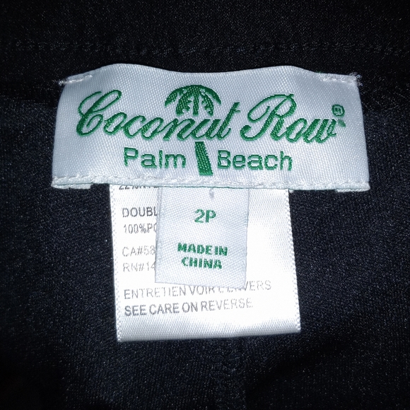 Coconut Row black skort size 2p - Picture 7 of 9